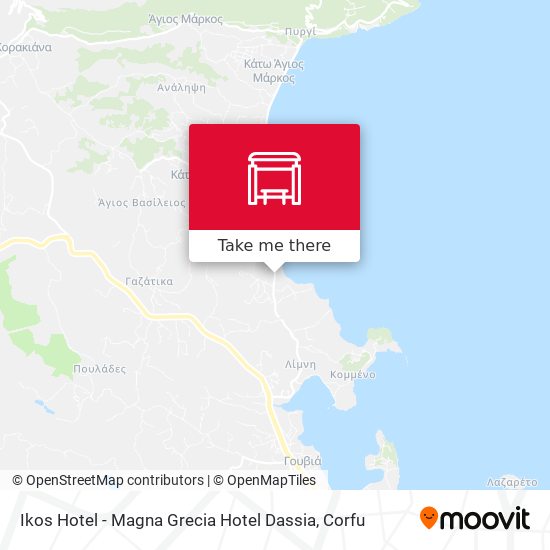 Ikos Hotel - Magna Grecia Hotel Dassia map