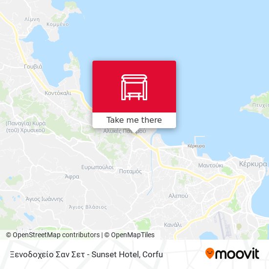 Ξενοδοχείο Σαν Σετ - Sunset Hotel map