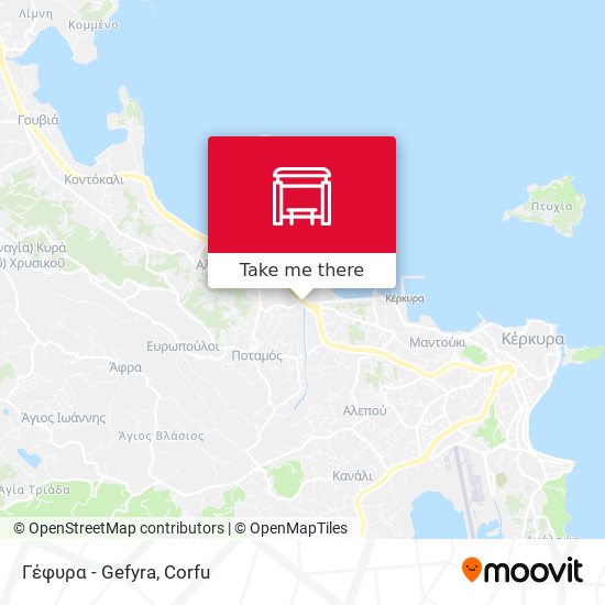 Γέφυρα - Gefyra map