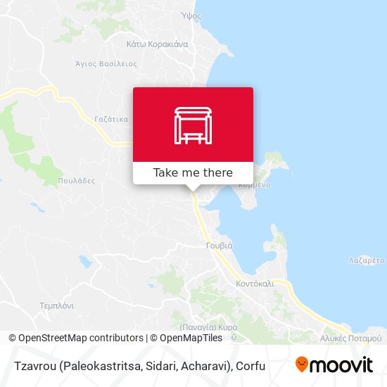 Tzavrou (Paleokastritsa, Sidari, Acharavi) map