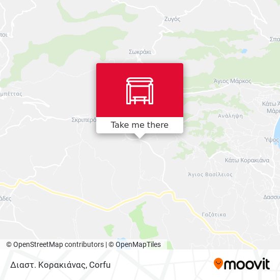 Διαστ. Κορακιάνας map