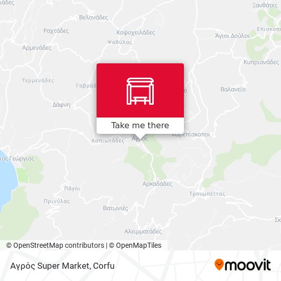 Αγρός Super Market map