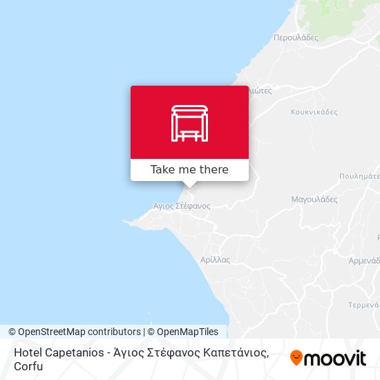 Hotel Capetanios - Άγιος Στέφανος Καπετάνιος map