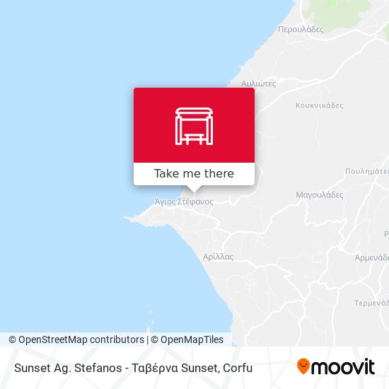 Sunset Ag. Stefanos - Ταβέρνα Sunset map