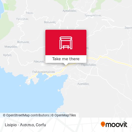 Lisipio - Λισιπιο map