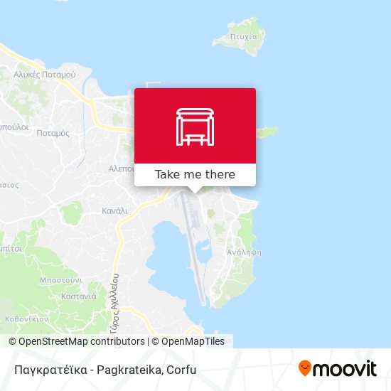 Παγκρατέϊκα - Pagkrateika map
