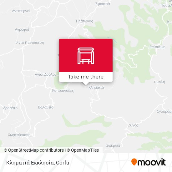 Κληματιά  Εκκλησία map