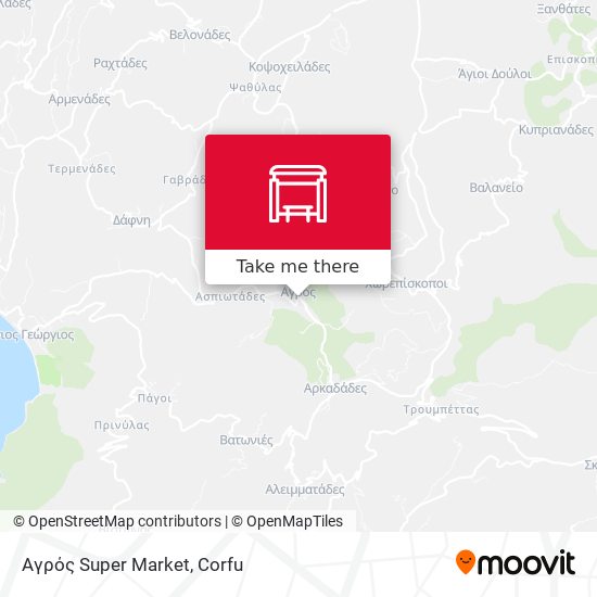 Αγρός Super Market map