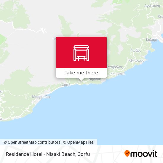 Residence Hotel - Nisaki Beach map