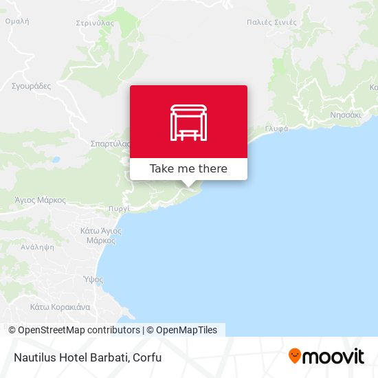 Nautilus Hotel Barbati map