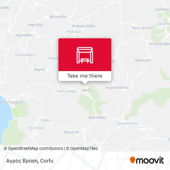 Αγρός Βρύση map