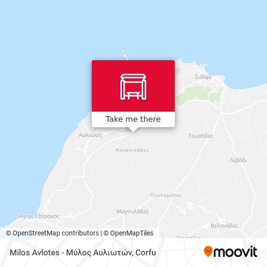Milos Avlotes - Μύλος Αυλιωτών map