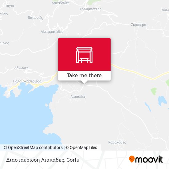 Διασταύρωση Λιαπάδες map
