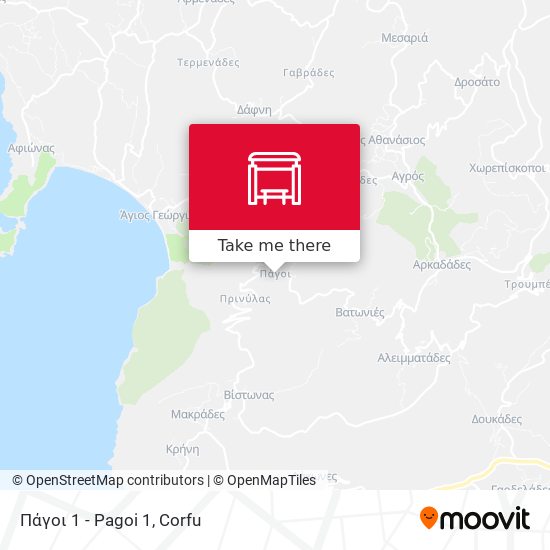 Πάγοι 1 - Pagoi 1 map