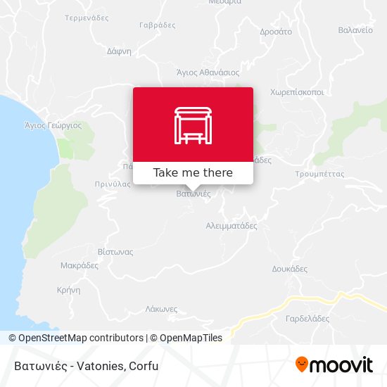 Βατωνιές - Vatonies map