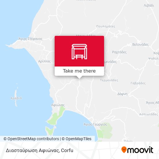 Διασταύρωση Αφιώνας map