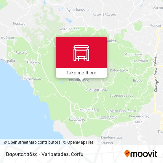 Βαρυπατάδες - Varipatades map