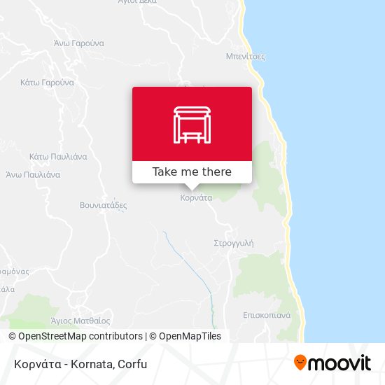 Κορνάτα - Kornata map