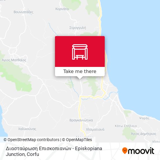 Διασταύρωση Επισκοπιανών - Episkopiana Junction map