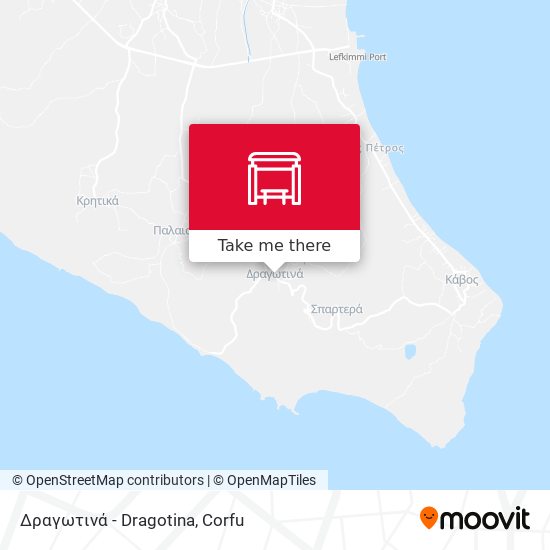 Δραγωτινά - Dragotina map