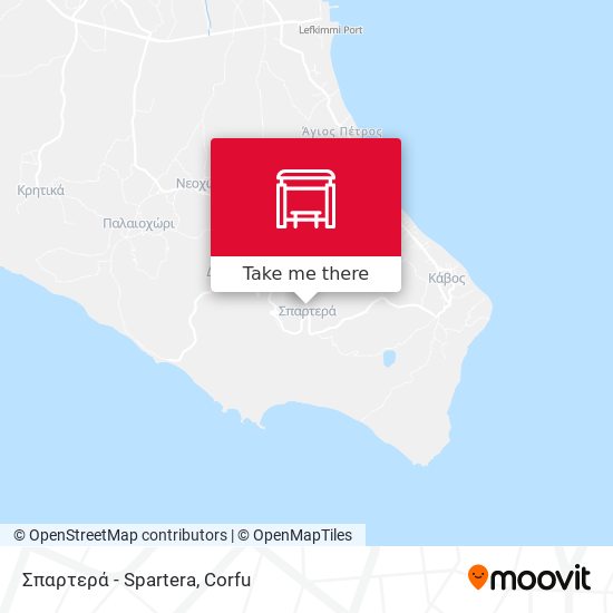 Σπαρτερά - Spartera map