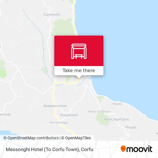 Messonghi Hotel (To Corfu Town) map