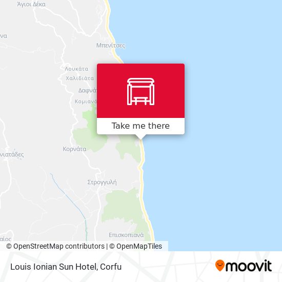 Louis Ionian Sun Hotel map
