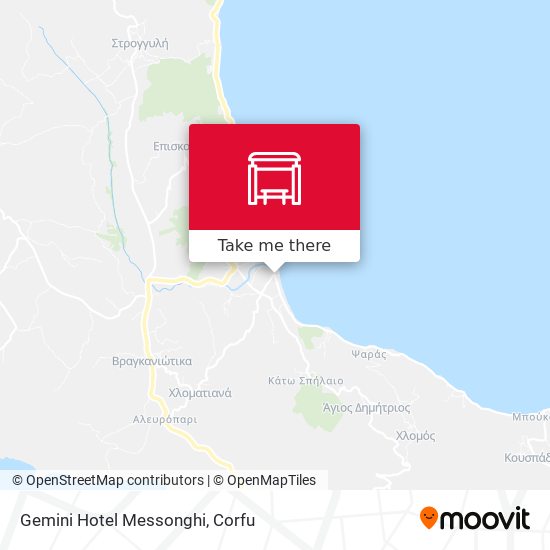 Gemini Hotel Messonghi map