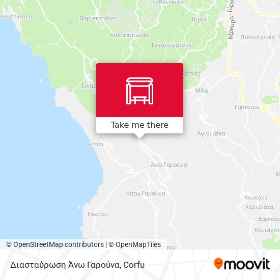 Διασταύρωση Άνω Γαρούνα map