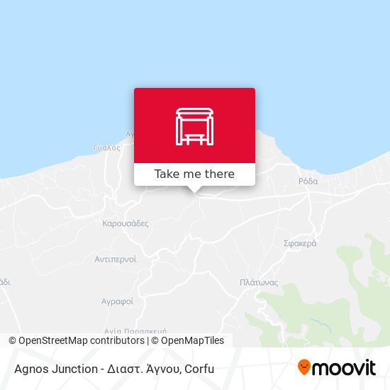 Agnos Junction - Διαστ. Άγνου map