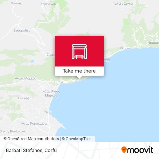 Barbati Stefanos map