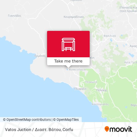 Vatos Juction / Διαστ. Βάτου map