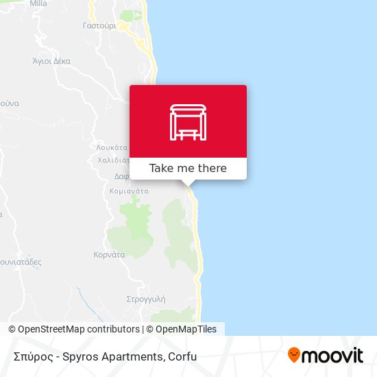 Σπύρος - Spyros Apartments map