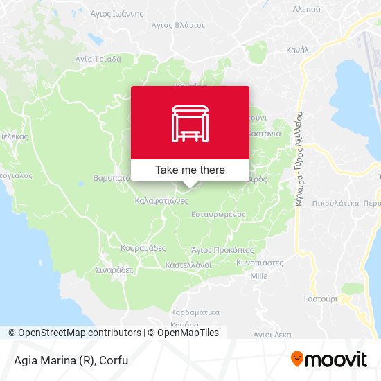 Agia Marina (R) map
