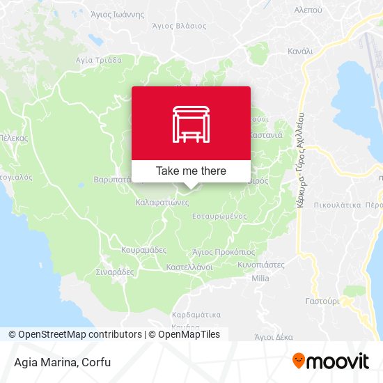 Agia Marina map