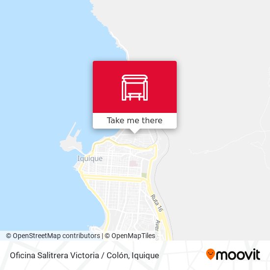 Oficina Salitrera Victoria / Colón map