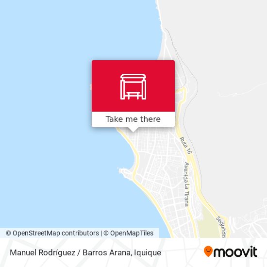 Manuel Rodríguez / Barros Arana map