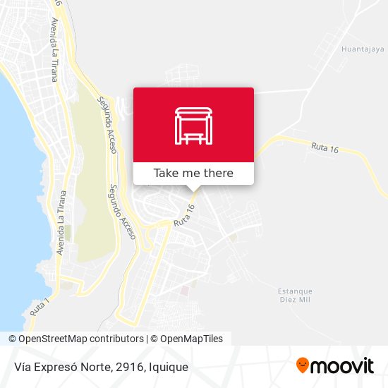 Vía Expresó Norte, 2916 map