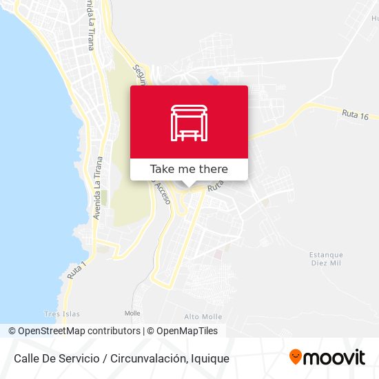 Calle De Servicio / Circunvalación map