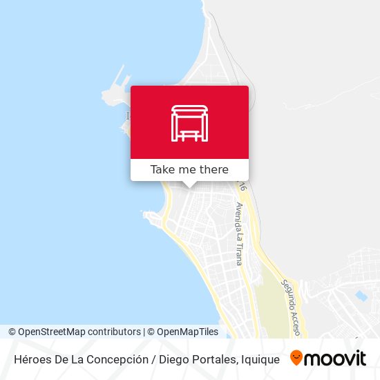 Héroes De La Concepción / Diego Portales map