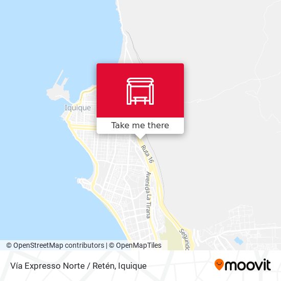 Mapa de Vía Expresso Norte / Retén