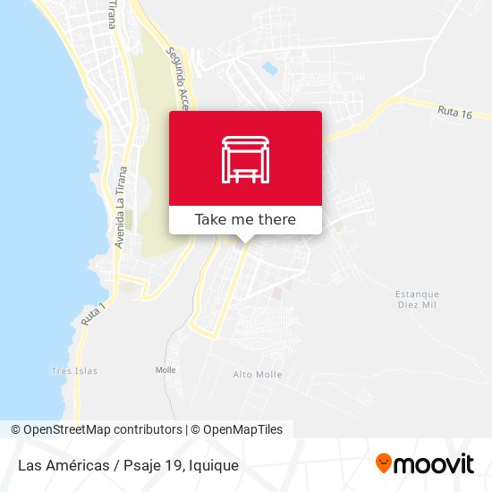 Las Américas / Psaje 19 map