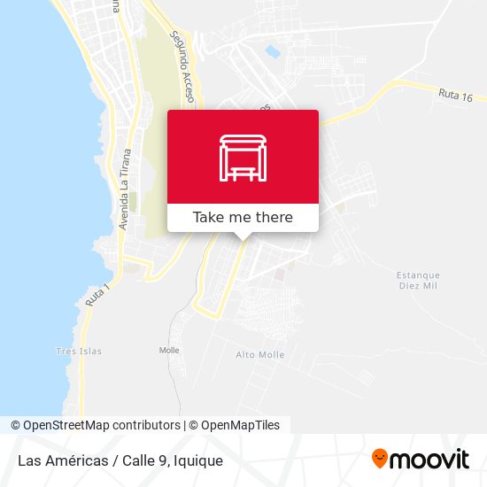 Las Américas / Calle 9 map