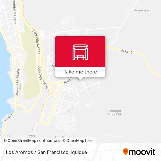 Los Aromos / San Francisco map