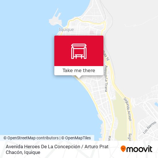 Avenida Heroes De La Concepción / Arturo Prat Chacón map