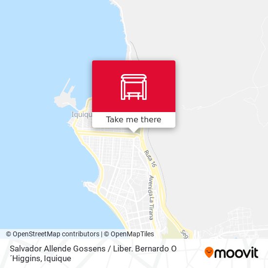 Mapa de Salvador Allende Gossens / Liber. Bernardo O´Higgins