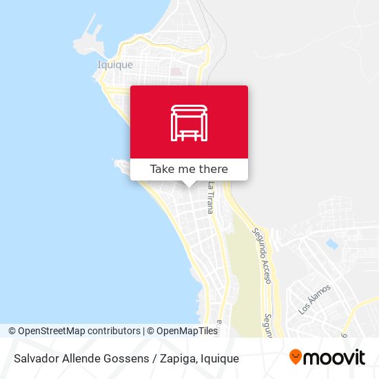Salvador Allende Gossens / Zapiga map
