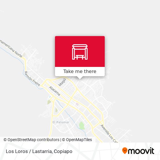 Los Loros / Lastarria map