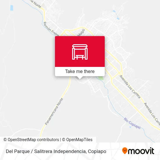 Del Parque / Salitrera Independencia map