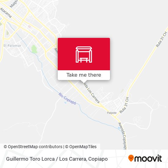 Guillermo Toro Lorca / Los Carrera map